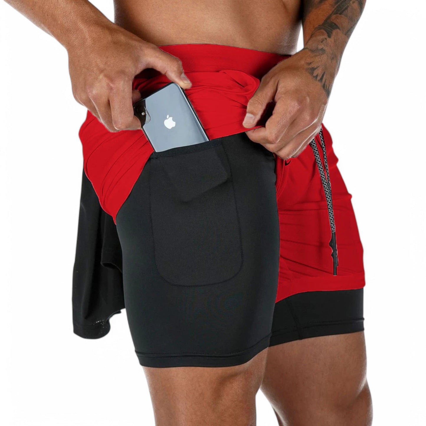 Bermudas Dry Fit 2 em 1